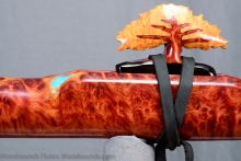 Red Mallee Burl Native American Flute, , , #K20L (29)